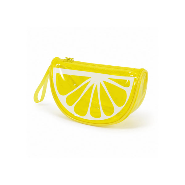 xJelly Case Lemon MINI – Pochette Beauty in PVC Trasparente Limone Effetto Glossy