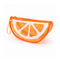 Jelly Case Orange – Pochette Beauty in PVC Trasparente Arancia Effetto Glossy