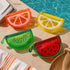Wynie Jelly Case Collection – Pochette Beauty in PVC Trasparente Effetto Glossy a forma di Anguria, Kiwi, Limone e Arancia. Anche in versione mini