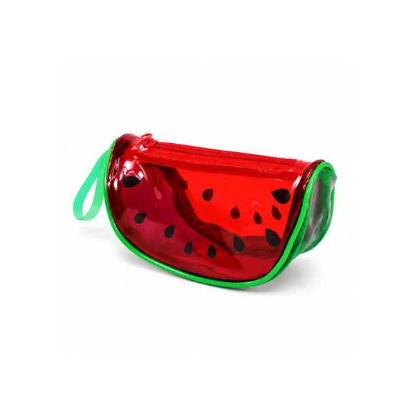 Jelly Case Watermelon MINI – Pochette Beauty in PVC Trasparente Anguria Effetto Glossy