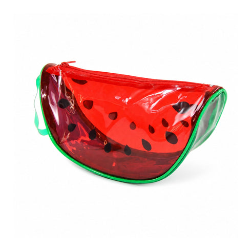 Wynie Jelly Case Watermelon – Pochette Beauty in PVC Trasparente Anguria Effetto Glossy