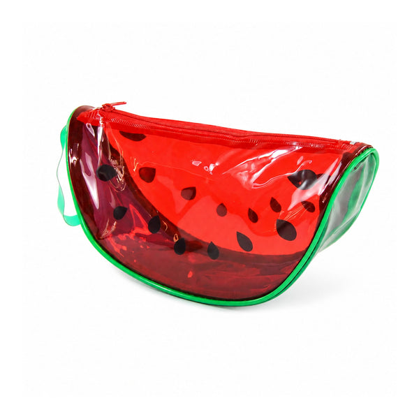 Wynie Jelly Case Watermelon – Pochette Beauty in PVC Trasparente Anguria Effetto Glossy