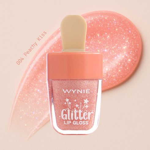 Wynie Les Mignons Mini Gelato Glitter Lipgloss 004 Peachy Kiss