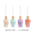 Wynie Les Mignons Mini Gelato Glitter Lipgloss Set Completo