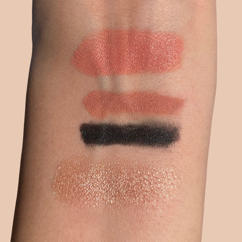 Wynie Lip & Eye Kit – Makeup Set Occhi e Labbra Nude Ombretto, Matita Occhi, Matita Labbra, Rossetto Cremoso | Idea Regalo