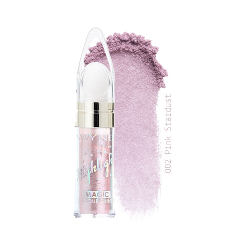 Magic Colour Shine Highlighter - Illuminante in Polvere Libera Viso e Corpo 002 Pink Stardust, rosa