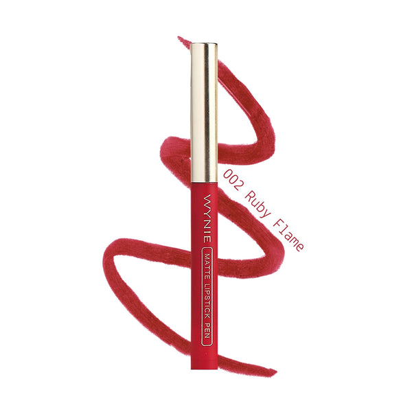 Matte Pen Lipstick - Rossetto in Penna Cremoso Opaco 002 Ruby Flame