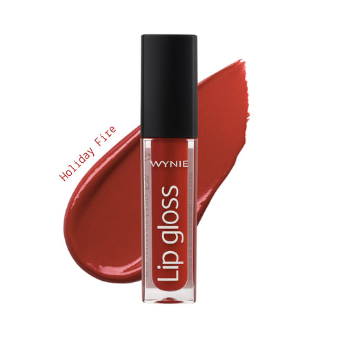 Wynie Matte Perfection Set Regalo - Festive Red Lip Kit | Rossetto Liquido Holiday Fire, rosso classico
