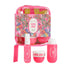 Michela Valenti Serene Grove Set Profumato | Body Mist, Crema Corpo e Doccia Schiuma dalla profumazione tropicale fruttata e floreale con Pochette in PVC. Colore fucsia
