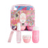 Michela Valenti Fruity Simphony Set Profumato | Body Mist, Crema Corpo e Doccia Schiuma dalla profumazione tropicale fruttata e floreale con Pochette in PVC, colore rosa pastello