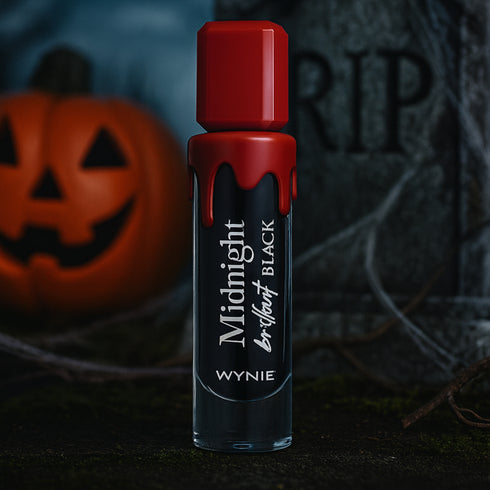 Midnight Brillant Black Liquid Lipstick – Rossetto Liquido Nero Vinilico Halloween da Collezione