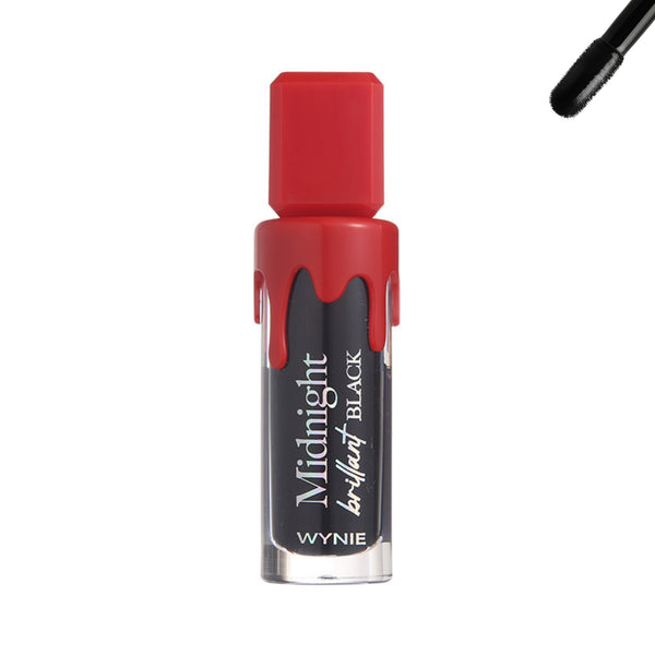 Midnight Brillant Black Liquid Lipstick – Rossetto Liquido Nero Vinilico Halloween da Collezione