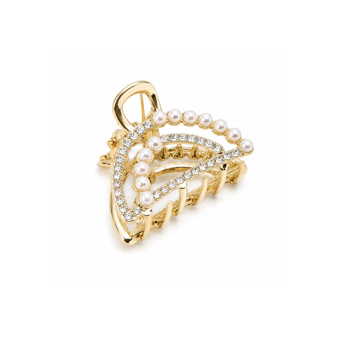Mini Pinza per Capelli Gioiello con Perle e Strass Wynie