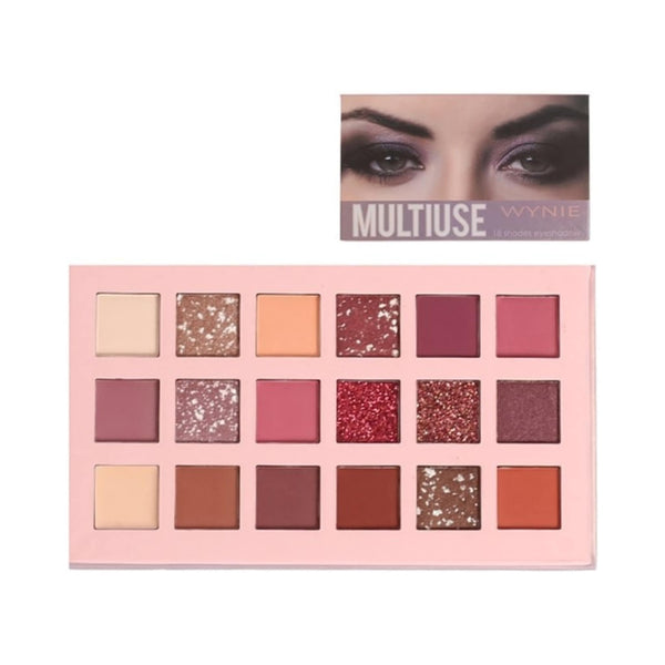 Multiuse Eyeshadow - Palette 18 Ombretti Opachi, Brillanti, Glitter + Primer Occhi