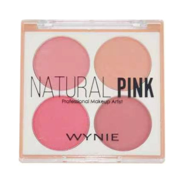 Natural Pink Blush - Palette Viso 4 Colori Rosa e Pesca