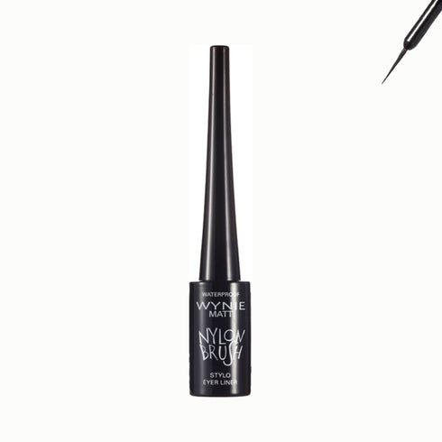 Nylon Brush Matte Eyeliner Liquido Nero Opaco Waterproof