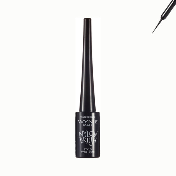 Nylon Brush Matte Eyeliner Liquido Nero Opaco Waterproof