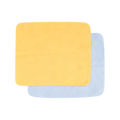Panno per Pulizia Occhiali in Microfibra Wynie | Set 2 Pezzi, giallo e azzurro pastello