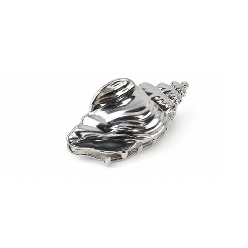 Pinza Capelli a Forma di Conchiglia Metallizzata Argento Wynie