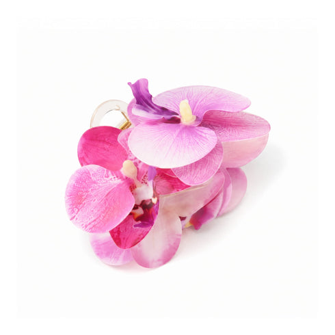 Pinza per Capelli Orchidea Tropicale Wynie, rosa e lilla