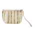 Beauty Pouch Effetto Paglia Intrecciata e Colorata