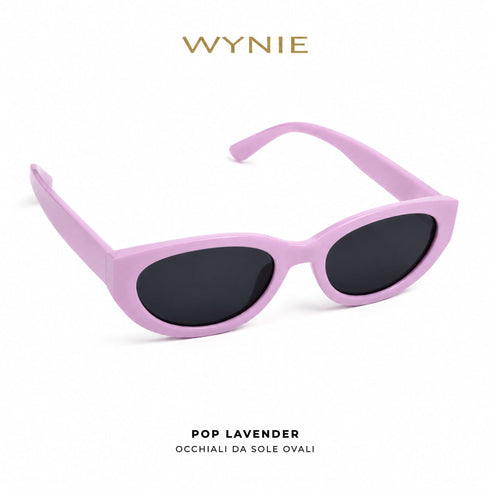 Pop Lavender | Occhiali da Sole Ovali Lilla WYNIE
