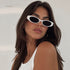 Pop White | Occhiali da Sole Ovali Bianco WYNIE