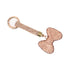 Portachiavi Fiocco Strass Wynie – Charm Brillante per Chiavi e Borsa Beige
