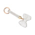 Portachiavi Fiocco Strass Wynie – Charm Brillante per Chiavi e Borsa Bianco