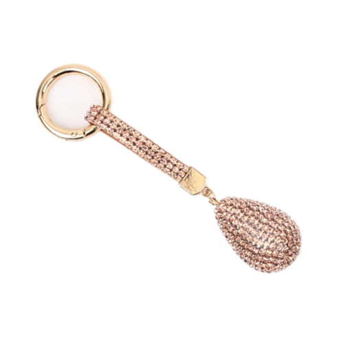 Portachiavi Goccia Strass Wynie – Charm Brillante per Chiavi e Borsa beige