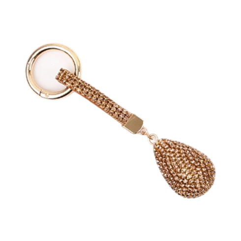 Portachiavi Goccia Strass Wynie – Charm Brillante per Chiavi e Borsa marrone Bronzo