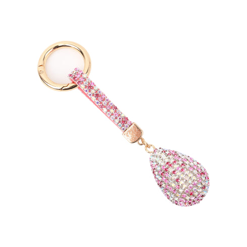 Portachiavi Goccia Strass Wynie – Charm Brillante per Chiavi e Borsa Rosa Multi-Riflesso