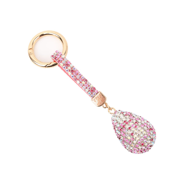 Portachiavi Goccia Strass Wynie – Charm Brillante per Chiavi e Borsa Rosa Multi-Riflesso