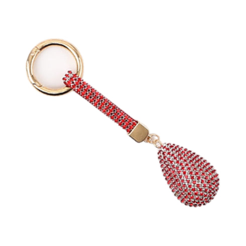 Portachiavi Goccia Strass Wynie – Charm Brillante per Chiavi e Borsa Rosso