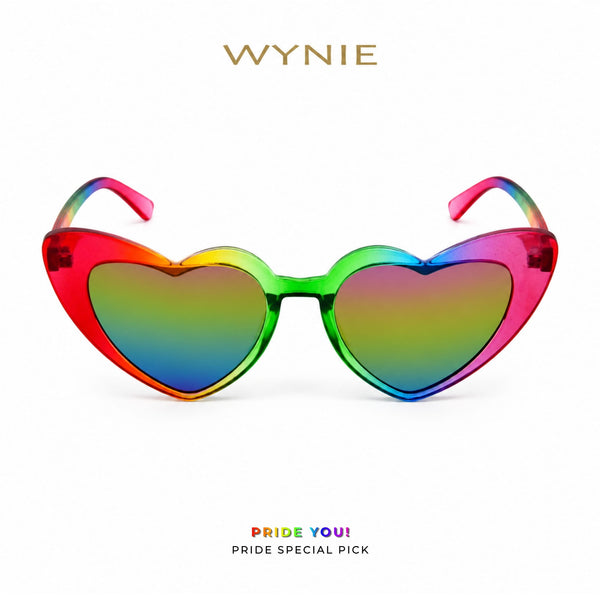 Pride You! | Occhiali da Sole a Cuore Arcobaleno (Love Celebration Special Pick) WYNIE