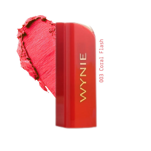 Rossetto Matte Automatico Wynie | 6 Colori Intensi e Vellutati 003 rosso corallo