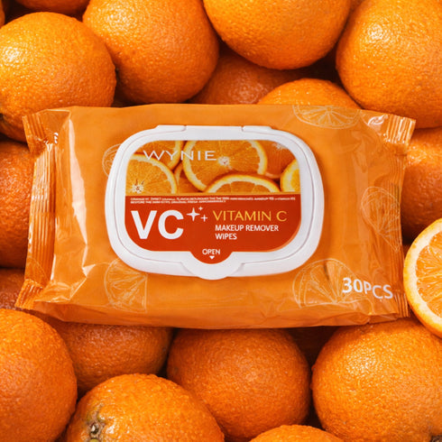 Wynie VC Vitamin C Makeup Remover Wipes – Salviette Struccanti Illuminanti