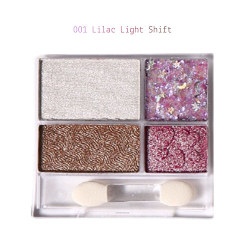 Satin Glitter Eyeshadow Mini Palette Wynie – Ombretti Satinati e Multiglitter 001 lilla rosa