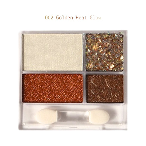 Satin Glitter Eyeshadow Mini Palette Wynie – Ombretti Satinati e Multiglitter 002 oro bronzo