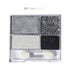 Satin Glitter Eyeshadow Mini Palette Wynie – Ombretti Satinati e Multiglitter 003 nero argento grigio