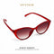Scarlet Midnight | Occhiali da Sole Cat-Eye Rosso con Lenti Sfumate WYNIE