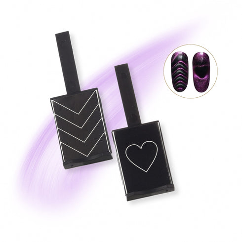 Wynie Set 2 Magneti per Smalto Cat Eye Magnetico - Effetto Cuore e Freccia