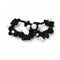 Set 2 Elastici per Capelli Scrunchies neri con Perle Decorative Wynie