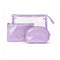 Set di Beauty Bag Effetto Olografico Perlato lilla