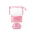 Set di Beauty Bag Effetto Olografico Perlato rosa