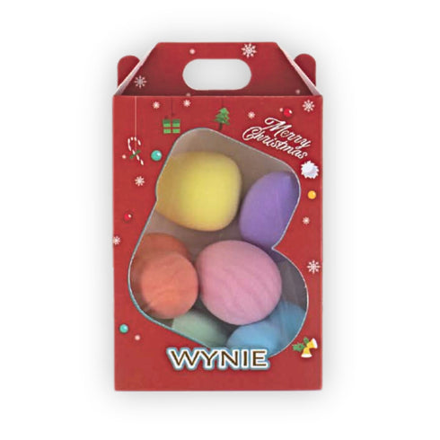 Set Spugnette Makeup Pastello – 6 Blender Natale per Fondotinta, Correttore e Contouring | Wynie Christmas Collection