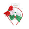Cerchietto e Fermagli per Capelli Fiocco Natale – Set 3 Pezzi Rosso, Verde, Bianco | Wynie Christmas Collection