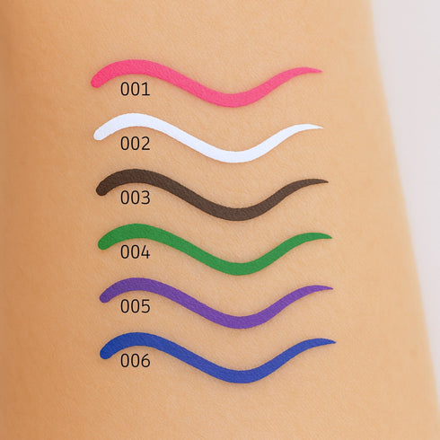 Set Colorful Mascara + Brights Eyeliner | Crea il tuo Duo Occhi Colorato Wynie - colori Brights Eyeliner: fucsia, bianco, marrone, verde, viola, blu