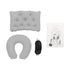 Set da Viaggio WYNIE - Cuscino Cervicale Gonfiabile, Supporto Multifunzione e Mascherina per Dormire | 3 Pezzi, grigio