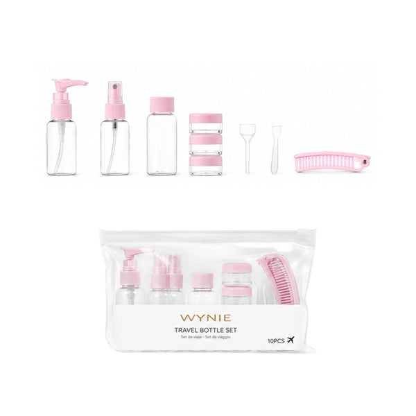 Set Flaconi da Viaggio WYNIE | Contenitori per Bagaglio a Mano rosa